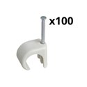 Lot de 100 clips à clou Mureva Fix IMT49002 Ø14-20 mm
