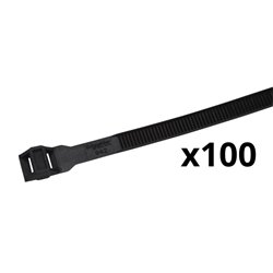 Lot de 100 colliers d'installation Mureva Fix ENN47942 194 mm