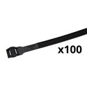 Lot de 100 colliers d'installation Mureva Fix ENN47992 370 mm