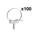 Lot de 100 instacables + chevilles Mureva Fix ENN47963 Ø40-63 mm gris