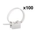 Lot de 100 instacables Mureva Fix IMT47939 Ø16-32 mm blanc polaire