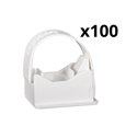 Lot de 100 instaclips Mureva Fix IMT45920 Ø16-20 mm blanc polaire