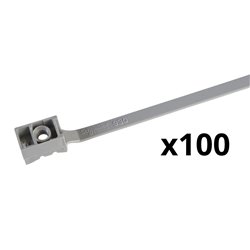 Lot de 100 instacables Mureva Fix ENN47930 Ø16-32 mm gris