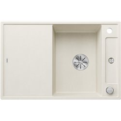 Evier Axia III 45 S Silgranit PuraDur Blanc Soft Planche frêne 527036