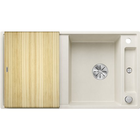 Evier Axia III 5 S Silgranit PuraDur Planche frêne Blanc Soft 527040 Evier Axia III 5 S Silgranit PuraDur Planche frêne Blanc Soft 527040