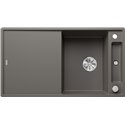 Evier Axia III 5 S Silgranit PuraDur Planche verre blanc Gris Volcan 527222