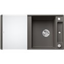 Evier Axia III 5 S-F Silgranit PuraDur Gris Volcan Planche verre blanc 527224