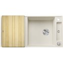 Evier Axia III XL 6 S Planche frêne Blanc Soft 527052
