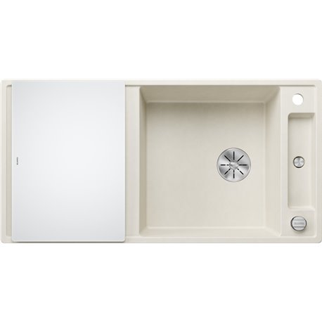 Evier Axia III XL 6 S Planche verre blanc Blanc Soft 527051 Evier Axia III XL 6 S Planche verre blanc Blanc Soft 527051