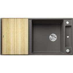 Evier Axia III XL 6 S Planche frêne Gris Volcan 527235