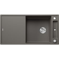 Evier Axia III XL 6 S Planche verre blanc Gris Volcan 527234