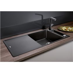 Evier Axia III XL 6 S Planche frêne Noir 525858