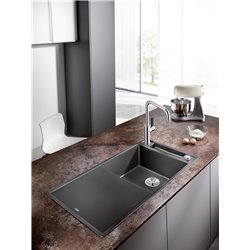 Evier Axia III XL 6 S Planche frêne Gris rocher 523501