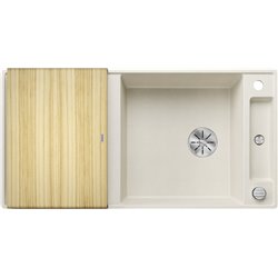 Evier Axia III XL 6 S-F Silgranit PuraDur Planche frêne Blanc Soft 527054