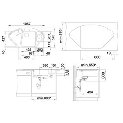 Evier Blancodelta II Blanc Soft 527055