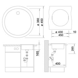 Evier Blancorondo Blanc Soft 527057