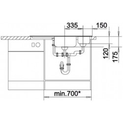 Evier Blancodelta-IF Inox 523667