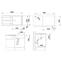 Evier Metra XL 6 S Automatique Gris Volcan 527306