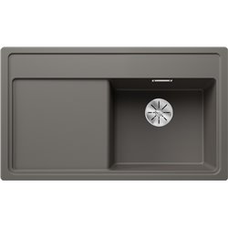 Evier Zenar 45 S-F Silgranit sans access. Egouttoir gauche Gris Volcan 527363