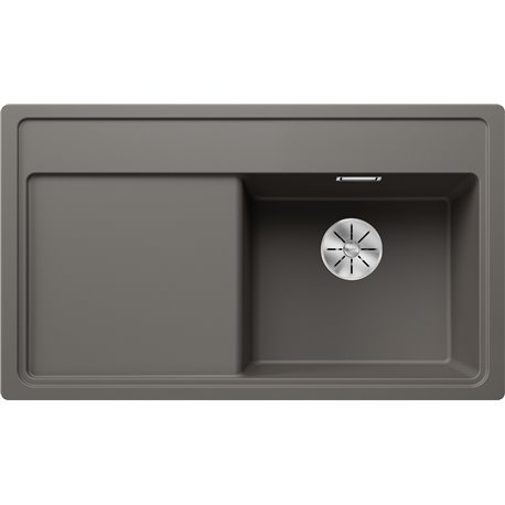 Evier Zenar 45 S-F Silgranit sans access. Egouttoir gauche Gris Volcan 527363