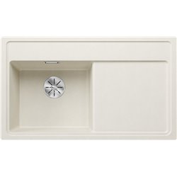 Evier Zenar 45 S-F Silgranit sans access. Egouttoir droite Blanc Soft 527179