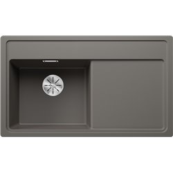 Evier Zenar 45 S-F Silgranit sans access. Egouttoir droite Gris Volcan 527362