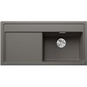 Evier Zenar XL 6 S Silgranit sans access. Egouttoir gauche Gris Volcan 527372