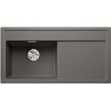 Evier Zenar XL 6 S Silgranit sans access. Egouttoir droite Gris Volcan 527370