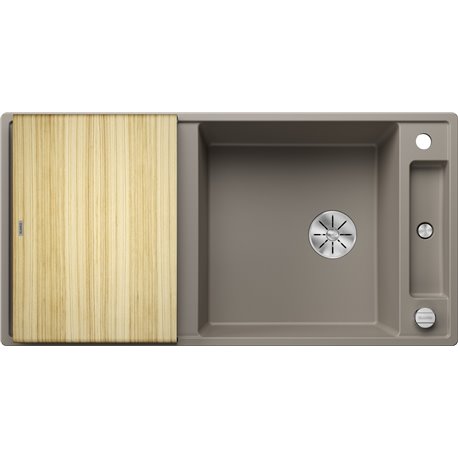 Evier Axia III XL 6 S Planche frêne Tartufo 523507