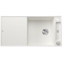 Evier Axia III XL 6 S-F Silgranit PuraDur Planche frêne Blanc 523523