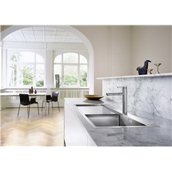 Evier Claron 5 S-IF Steelart Grande cuve Egouttoir à gauche Inox 521625