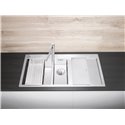 Evier Claron 6 S-IF Steelart Cuve simple et vide sauce Egouttoir à droite Inox 521646