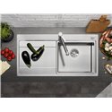 Evier Divon II 5 S-IF Inox 1000x510 mm égouttoir à gauche Inox 521660