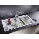 Evier Divon II 5 S-IF Inox 1000x510 mm égouttoir à gauche Inox 521660
