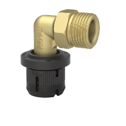 Coude 90° avec sortie mâle pour tube FASTLOC 13602371001 Ø 20-3/4"M mm