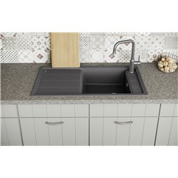 Evier Faron XL 6 S Silgranit Gris rocher 524804