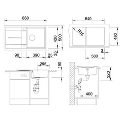 Evier Metra 45 S Automatique Anthracite 513035