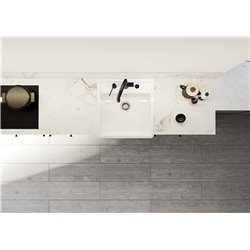 Evier Panor 60 Blanc Cristal 2 percements 514501