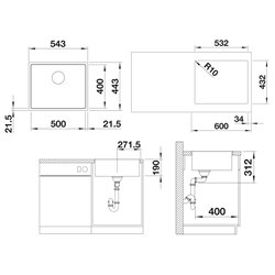 Evier Subline 500-IF SteelFrame Silgranit Noir Manuel 525997