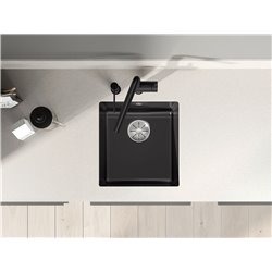 Evier Subline 375-U 414x456 mm Noir PuraPlus 523732