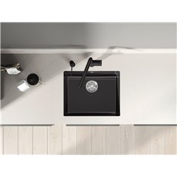 Evier Subline 500-U 543x456 mm Noir PuraPlus 523740