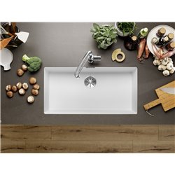 Evier Subline 800-U Silgranit 830x460 mm Blanc 523145