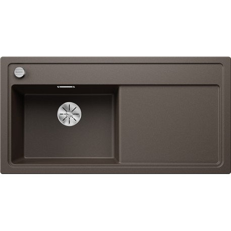 Evier Zenar XL 6 S Silgranit sans access. Egouttoir droite Café 524011