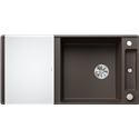 Evier Axia III XL 6 S-F Silgranit PuraDur Planche verre blanc Café 523531