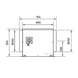 Caisson de ventilation CATB ECOWATT 2800m3/h Interrupteur
