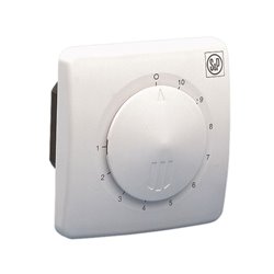 Répartiteur d'air chaud pour foyer fermé, 400 m3/h, thermostat intégré, D  125 mm S&P (