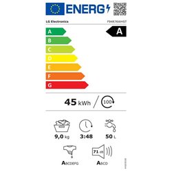 Lave-linge frontal F94R76WHST 9 kg 1400 trs/min