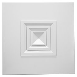 Diffuseur plafonnier carré DPC/P Ø150 mm 155 à 400 m3/h