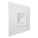 Diffuseur plafonnier carré DPC/P Ø150 mm 155 à 400 m3/h