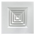 Diffuseur plafonnier carré DPC/P Ø375 mm 650 à 1620 m3/h